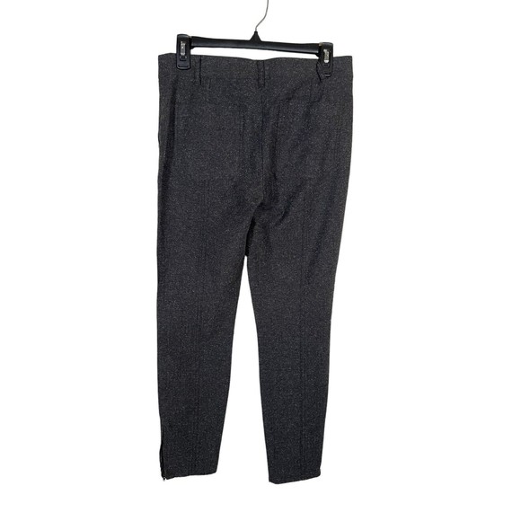 J.Crew Stretch Pant Women's Size 2 Gray Charcoal Ankle Zip Mid-Rise Cotton Blend - Picture 4 of 10